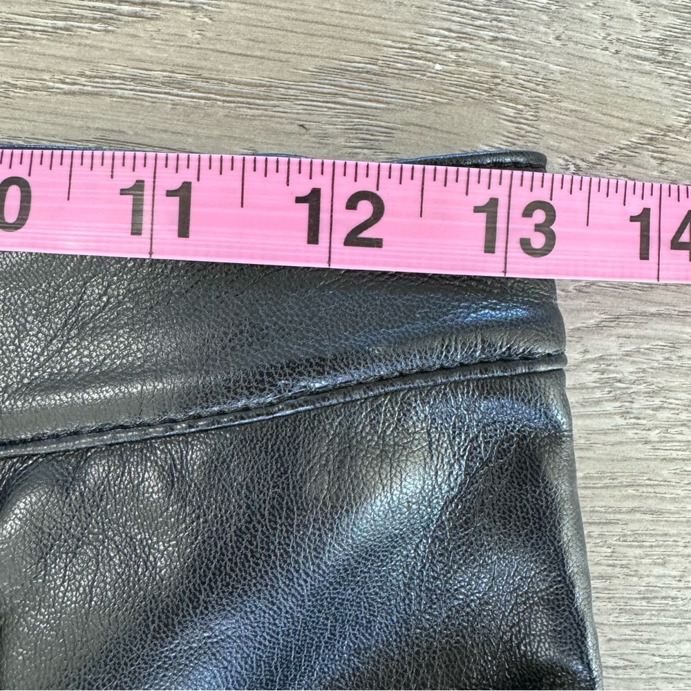 Aritzia Wilfred Melina High Rise Vegan Faux Leather Pants Black Size 2 - Picture 8 of 16